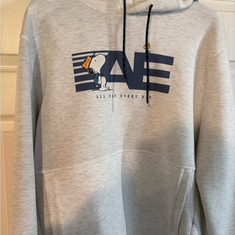 American Eagle Outfitters Gray Hoodie with Snoopy Graphic